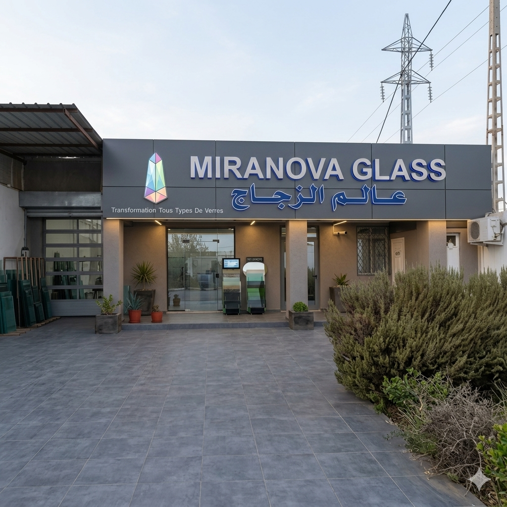 Façade de l'usine Miranova Glass